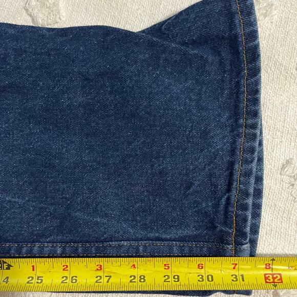 Vintage Levi’s Orange Tab Men’s 31x33 Dark Wash Denim Jeans Straight Made In USA - Picture 10 of 12